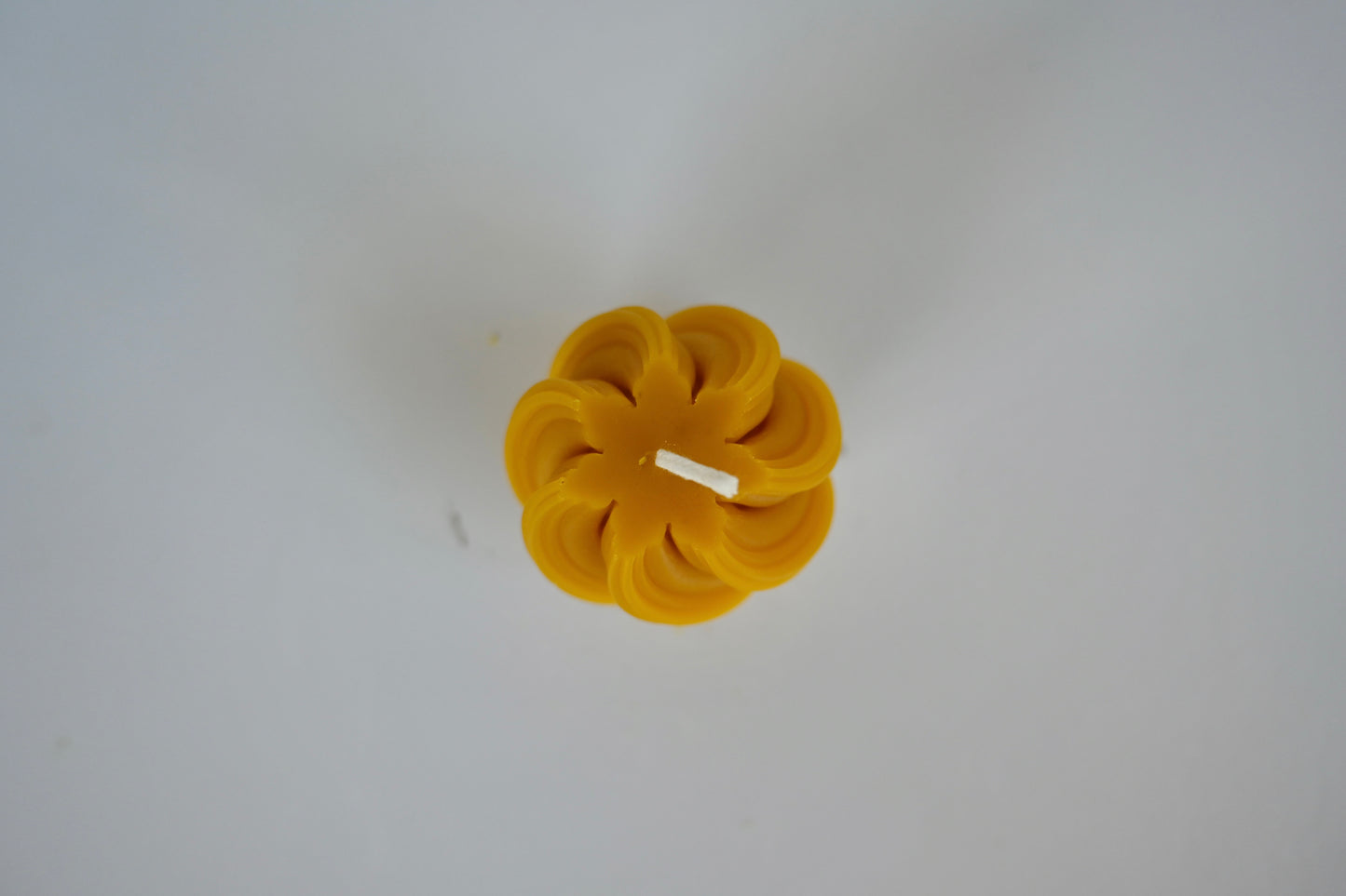 Golden Swirl Beeswax Candle