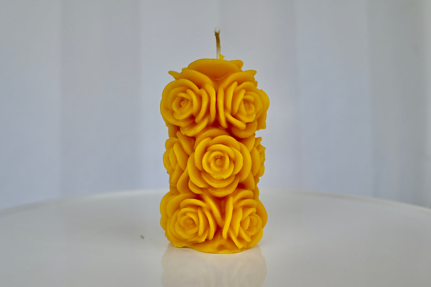 Rose Bunch Beeswax Candle