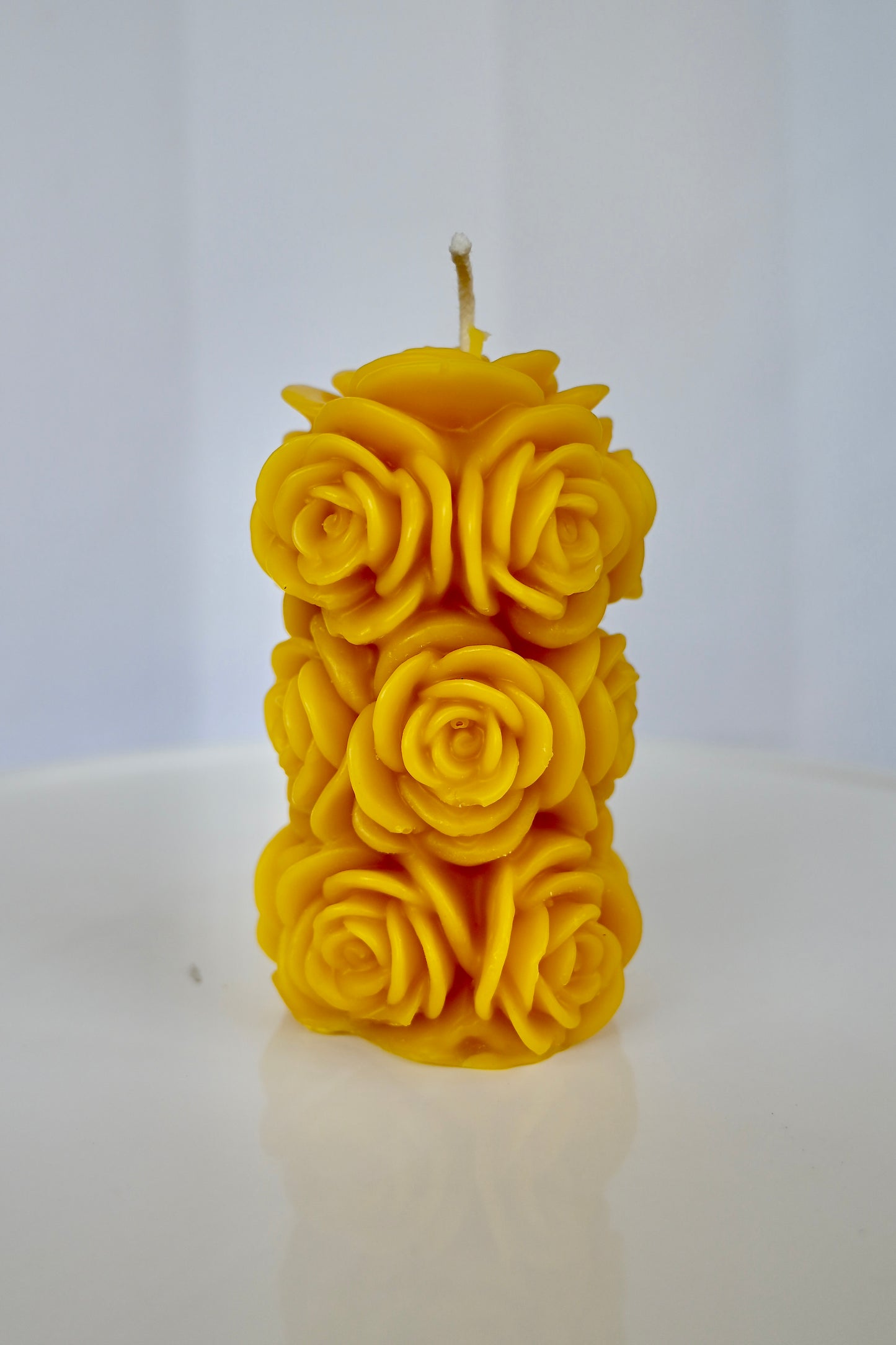 Rose Bunch Beeswax Candle