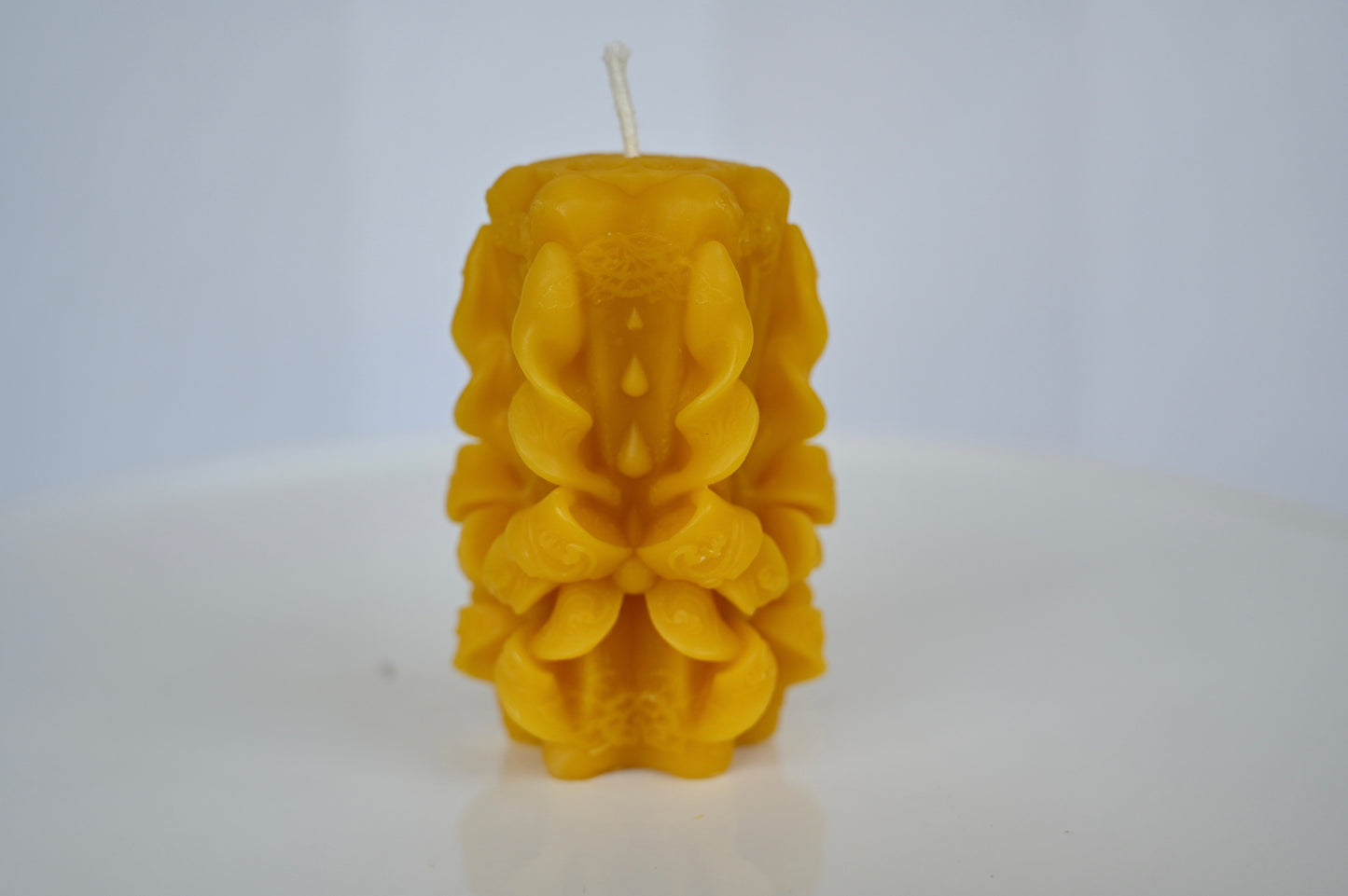 Holiday Bow Beeswax Candle