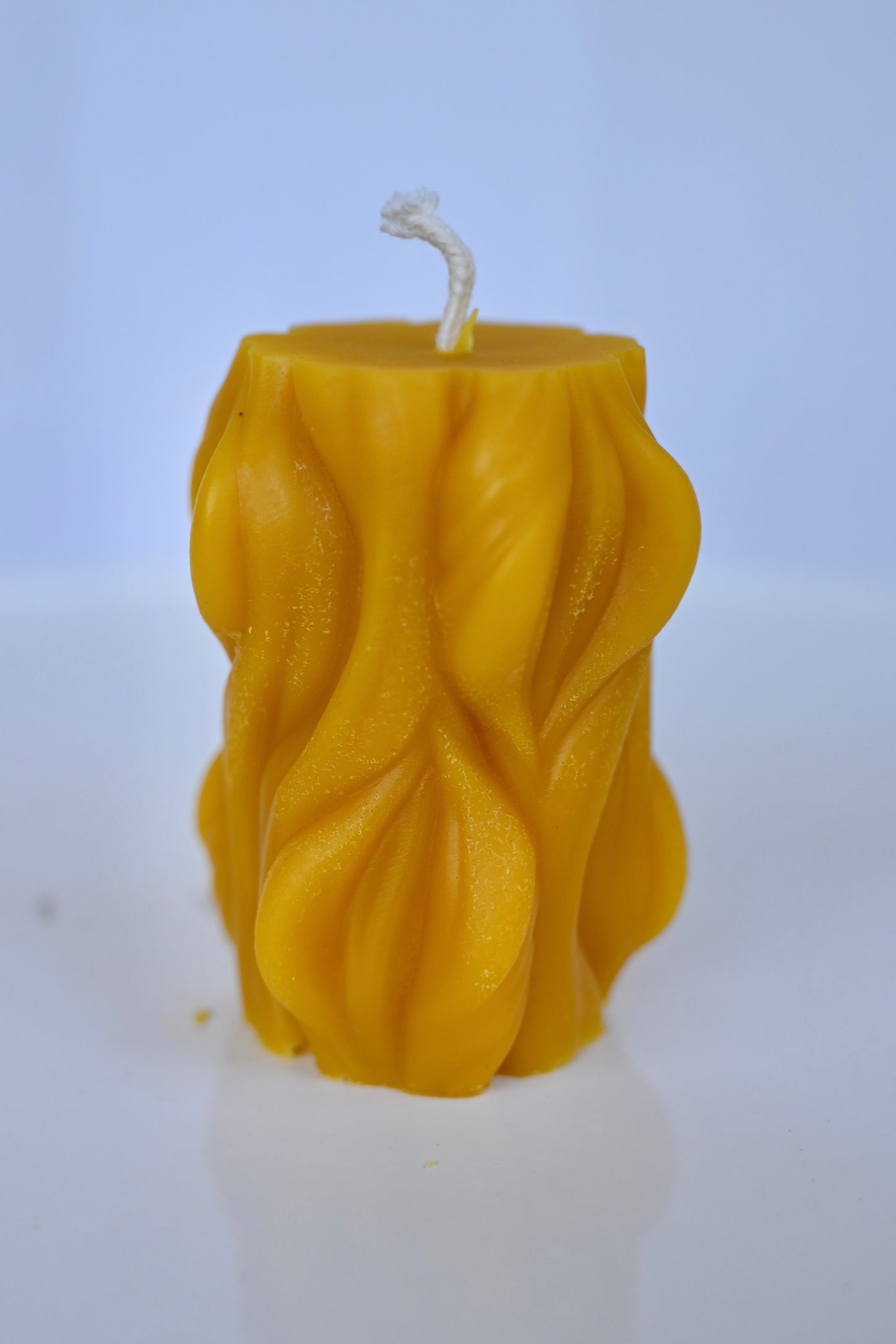 Golden Waves Beeswax Candle